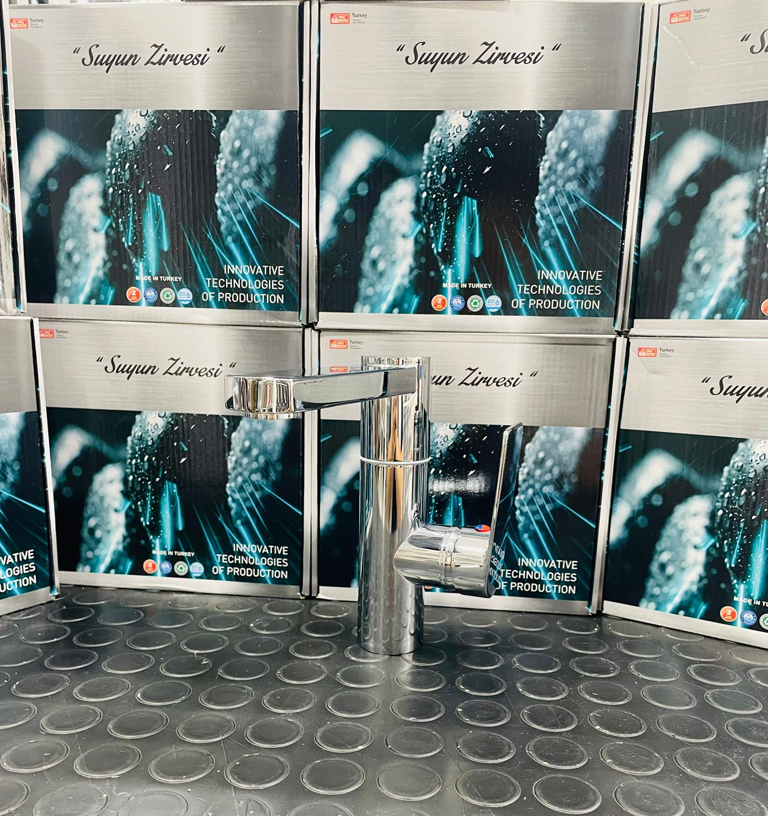 KROM İNOX DÖNERLİ LAVABO BATARYASI